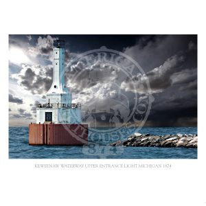 Keweenaw Waterway Upper Entrance Light Michigan 1874