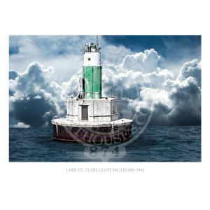 Lake St Clair Light Michigan 1941