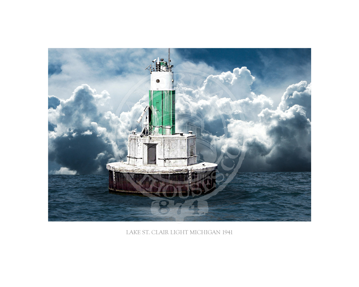 Lake St Clair Light Michigan 1941