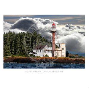 Manitou Island Light Michigan 1861