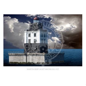Martin Reef Light Michigan 1927