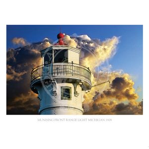 Munising Front Range Light Michigan 1908