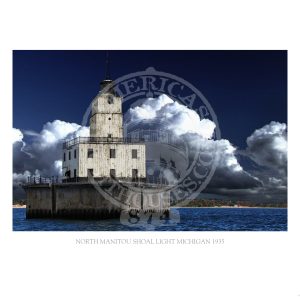 North Manitou Shoal Light Michigan 1935