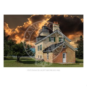 Ontonagon Light Michigan 1866