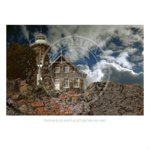 Passage Island Light Michigan 1882
