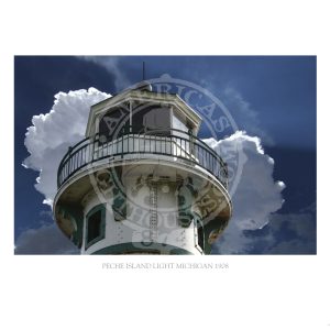 Peche Island Light Michigan 1908
