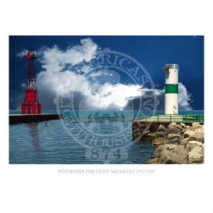 Pentwater Pier Light Michigan 1937 1997