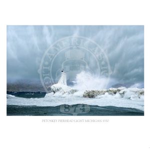 Petoskey Pierhead Light Michigan 1930