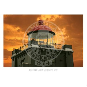 Poe Reef Light Michigan 1929