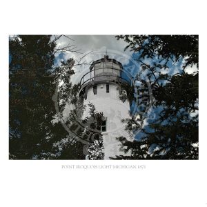 Point Iroquois Light Michigan 1871