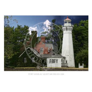Port Sanilac Light Michigan 1886