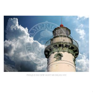 Presque Isle New Light Michigan 1870