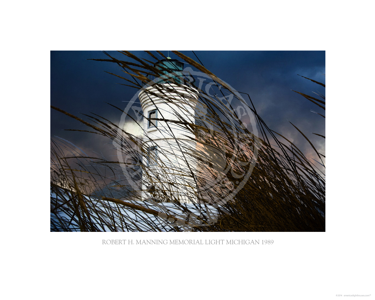 Robert H Manning Memorial Light Michigan 1989