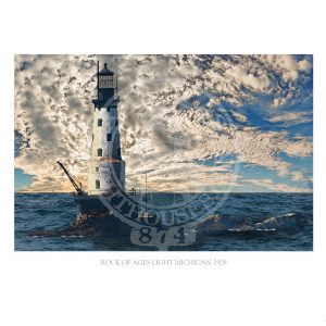 Rock of Ages Light Michigan 1908