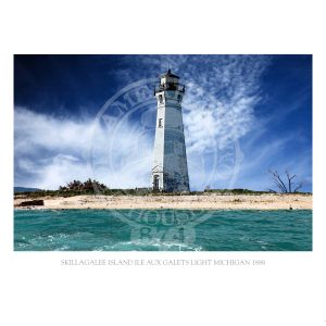 Skillagalee Island Ile Aux Galets Light Michigan 1888