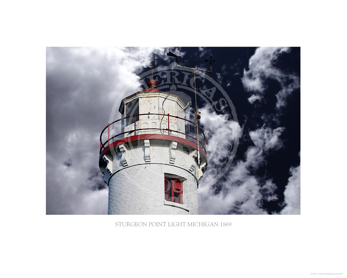 Sturgeon Point Light Michigan 1869
