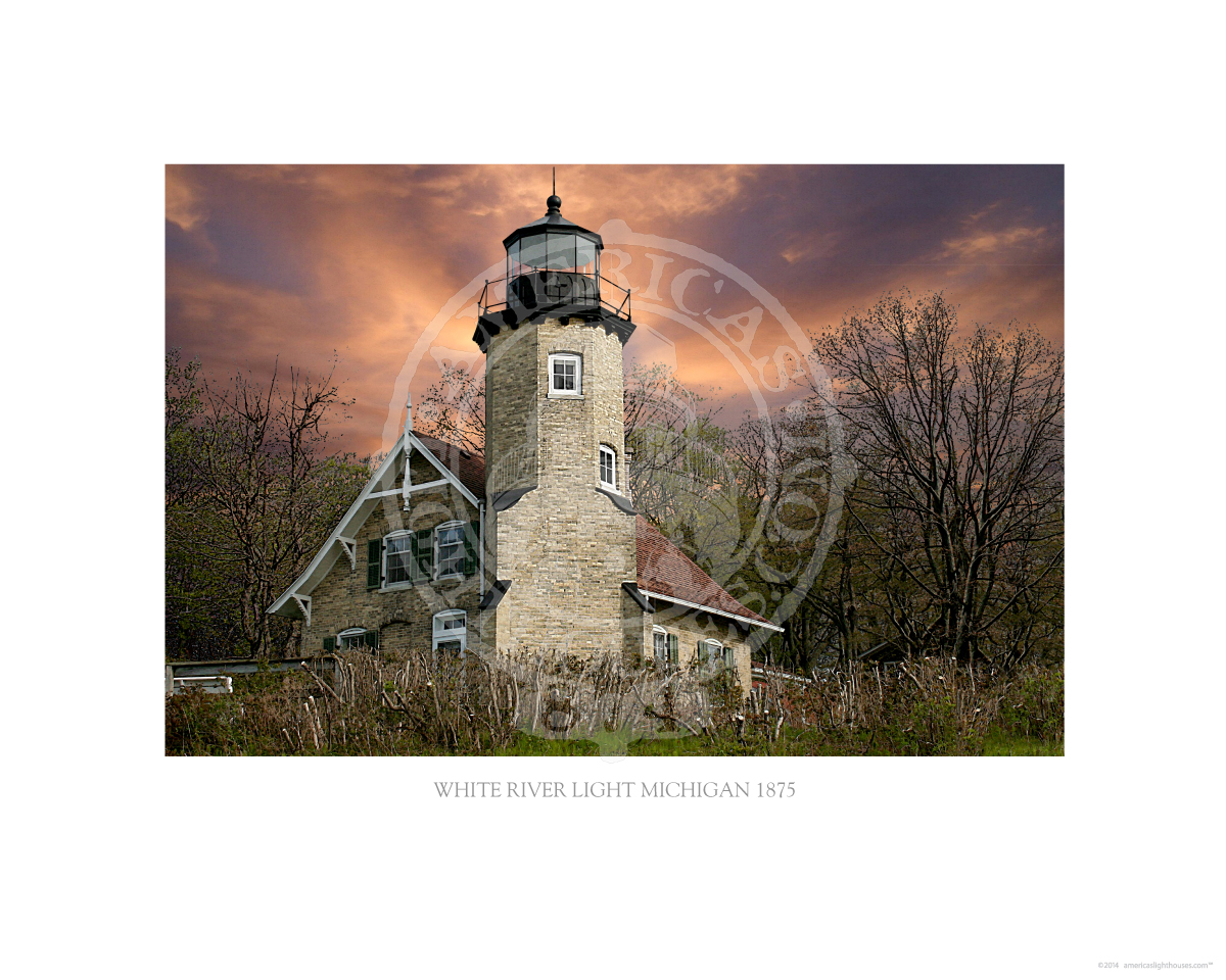 White River Light Michigan 1875