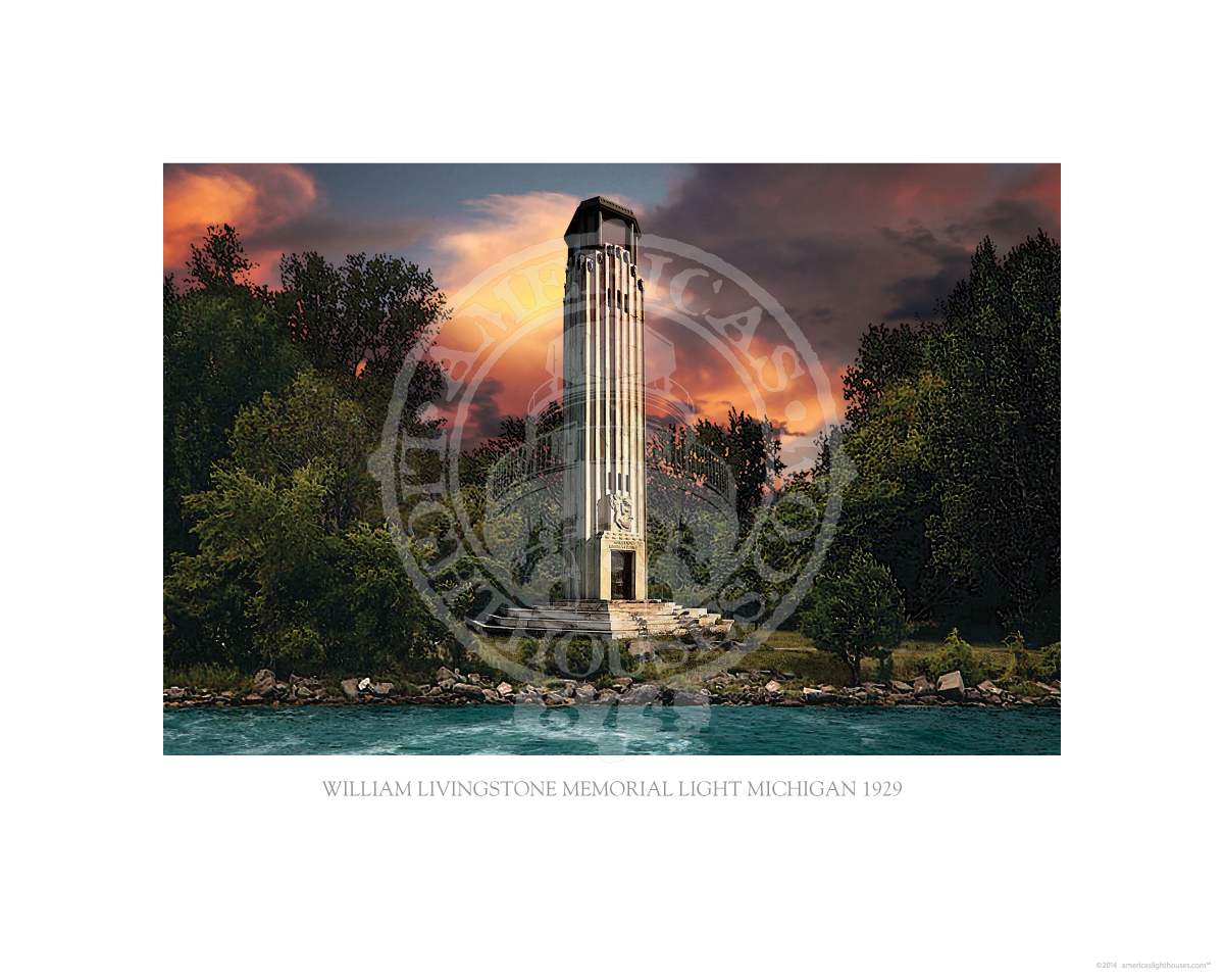 William Livingstone Memorial Light Michigan 1929