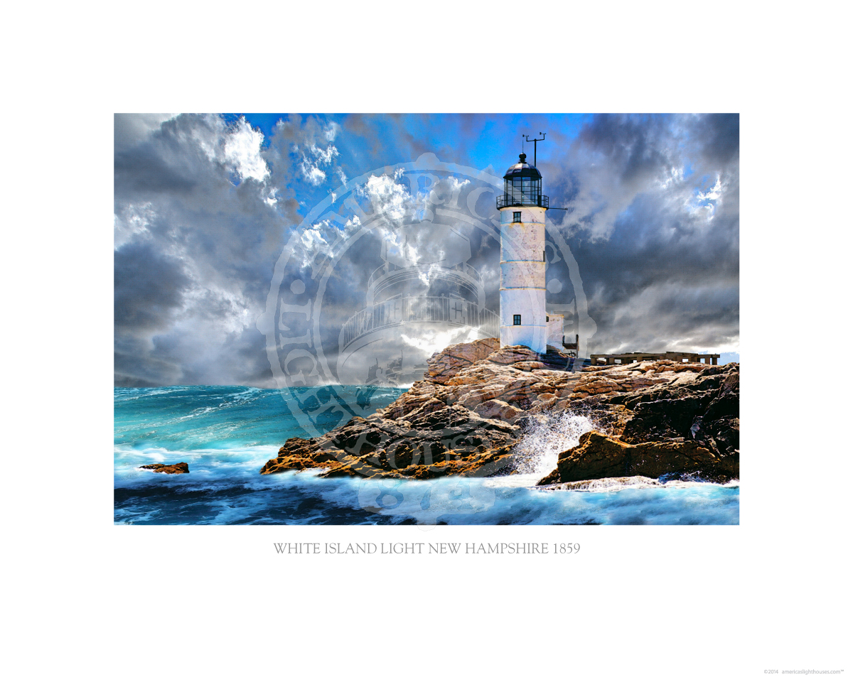 White Island Light New Hampshire 1859