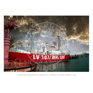 Lightship Winter Quarter LV 107 WAL 529 New Jersey 1924