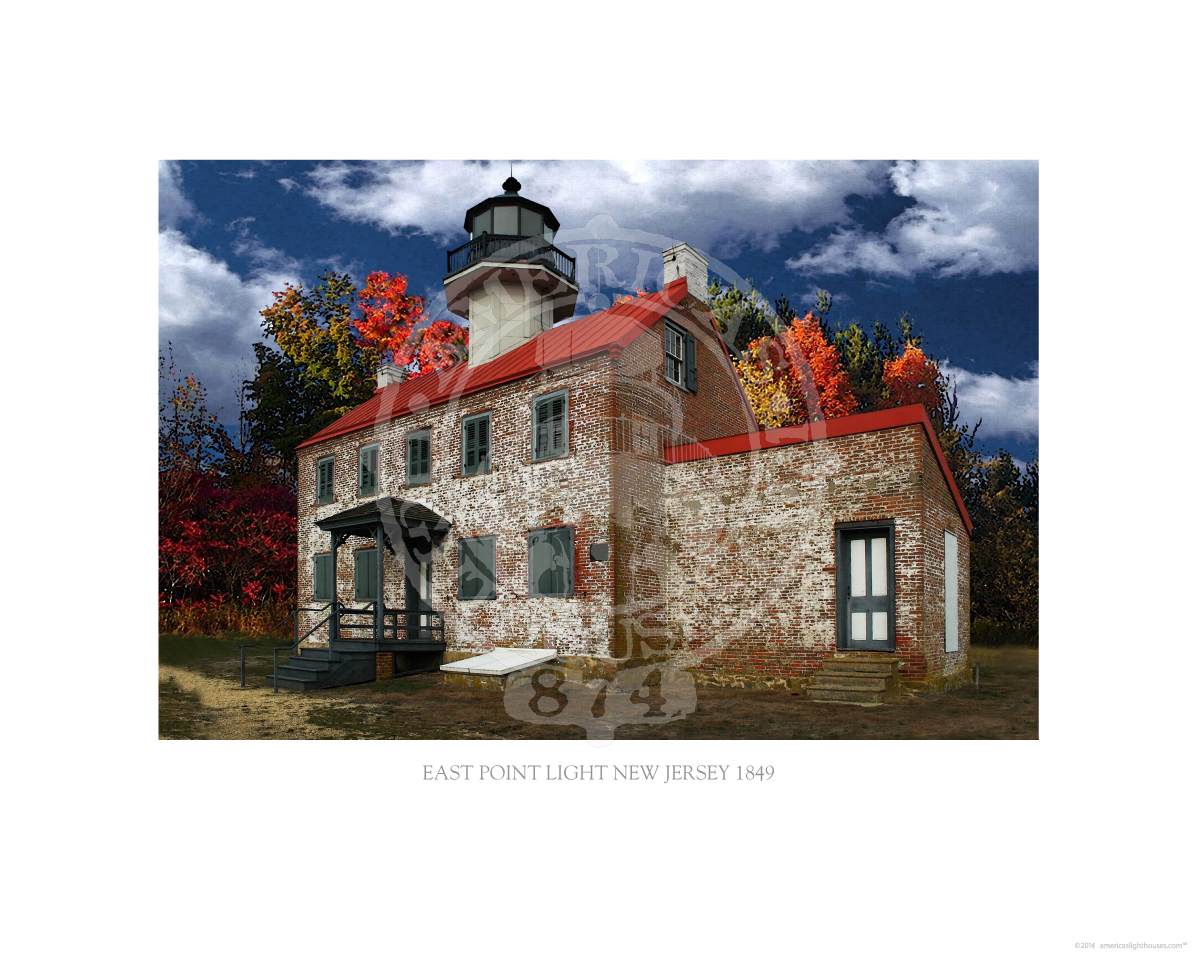 East Point Light New Jersey 1849