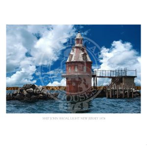 Ship John Shoal Light New Jersey 1874