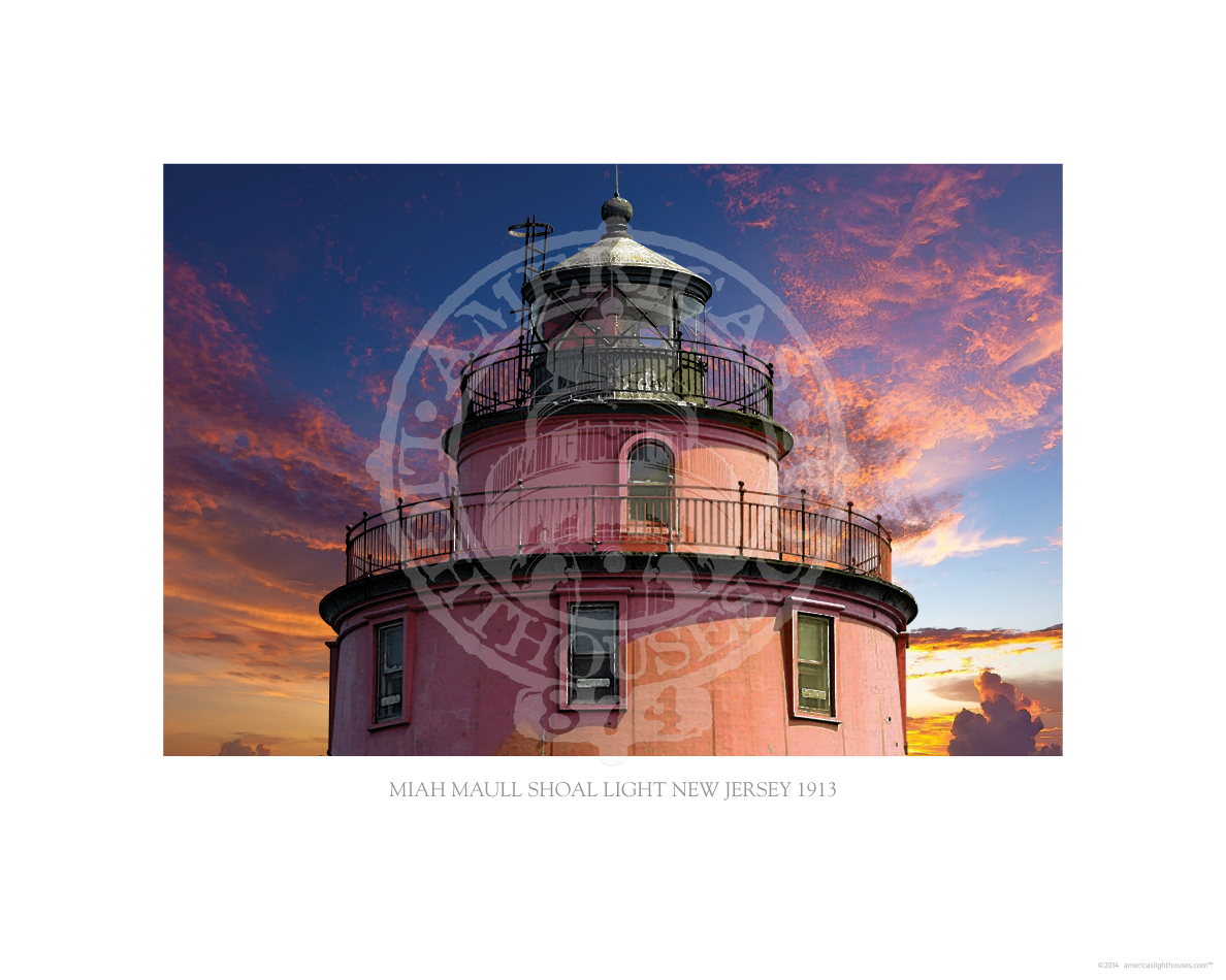 Miah Maull Shoal Light New Jersey 1913