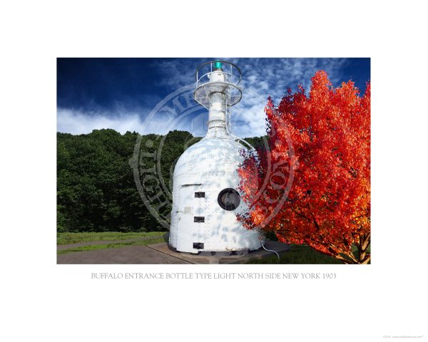 Buffalo Entrance Bottle Type Light North Side New York 1903