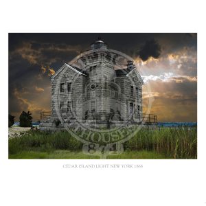 Cedar Island Light New York 1868