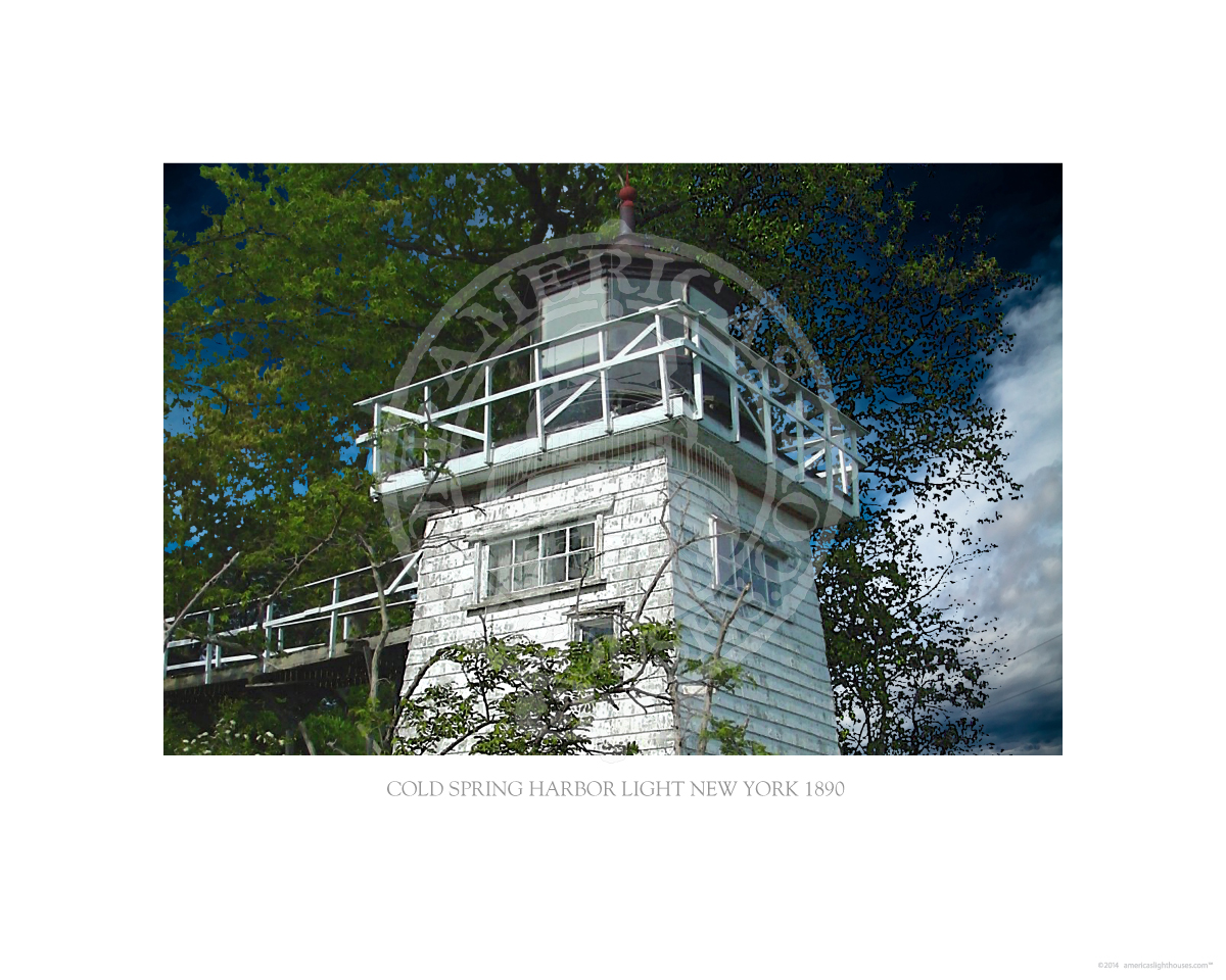 Cold Spring Harbor Light New York 1890