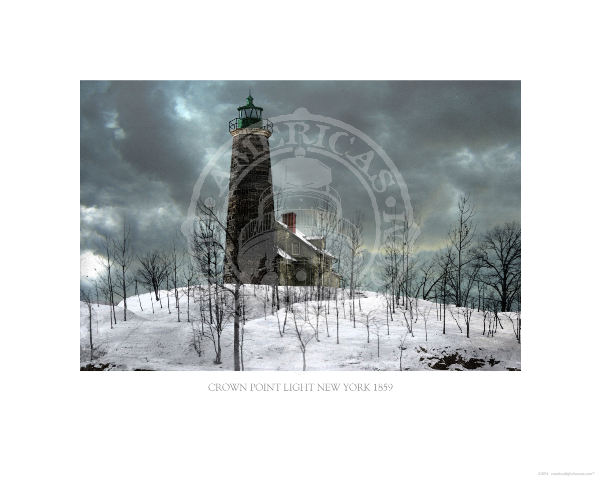 Crown Point Light New York 1859