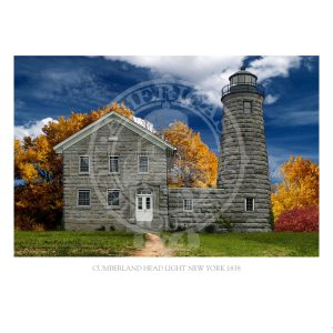Cumberland Head Light New York 1838