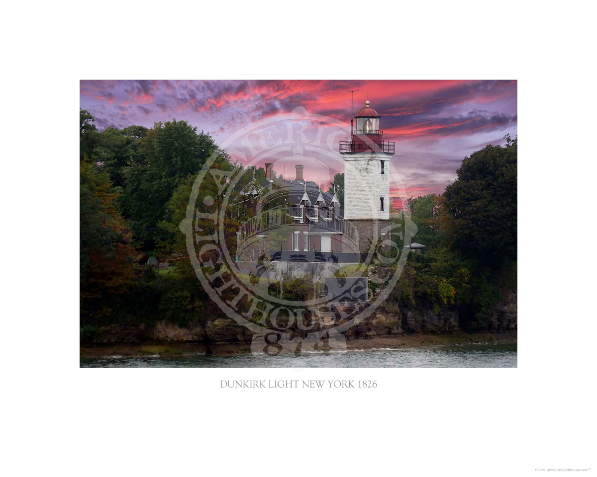 Dunkirk Light New York 1826