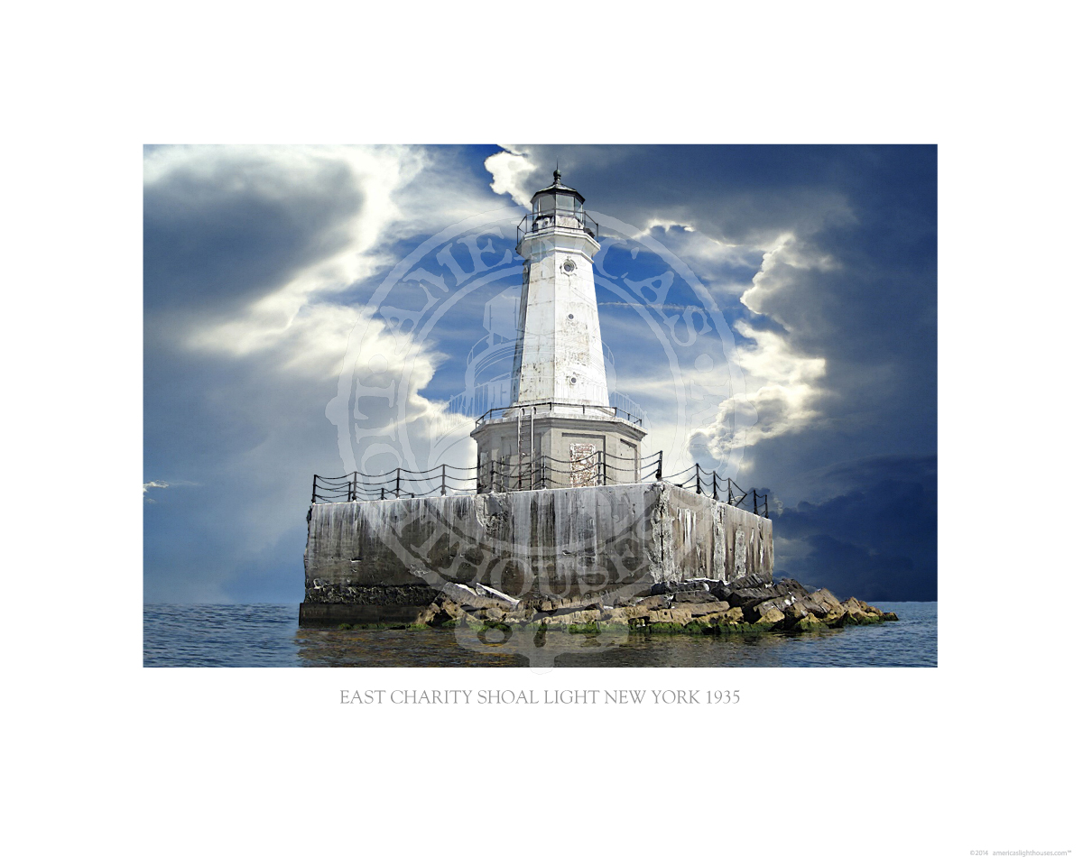 East Charity Shoal Light New York 1935