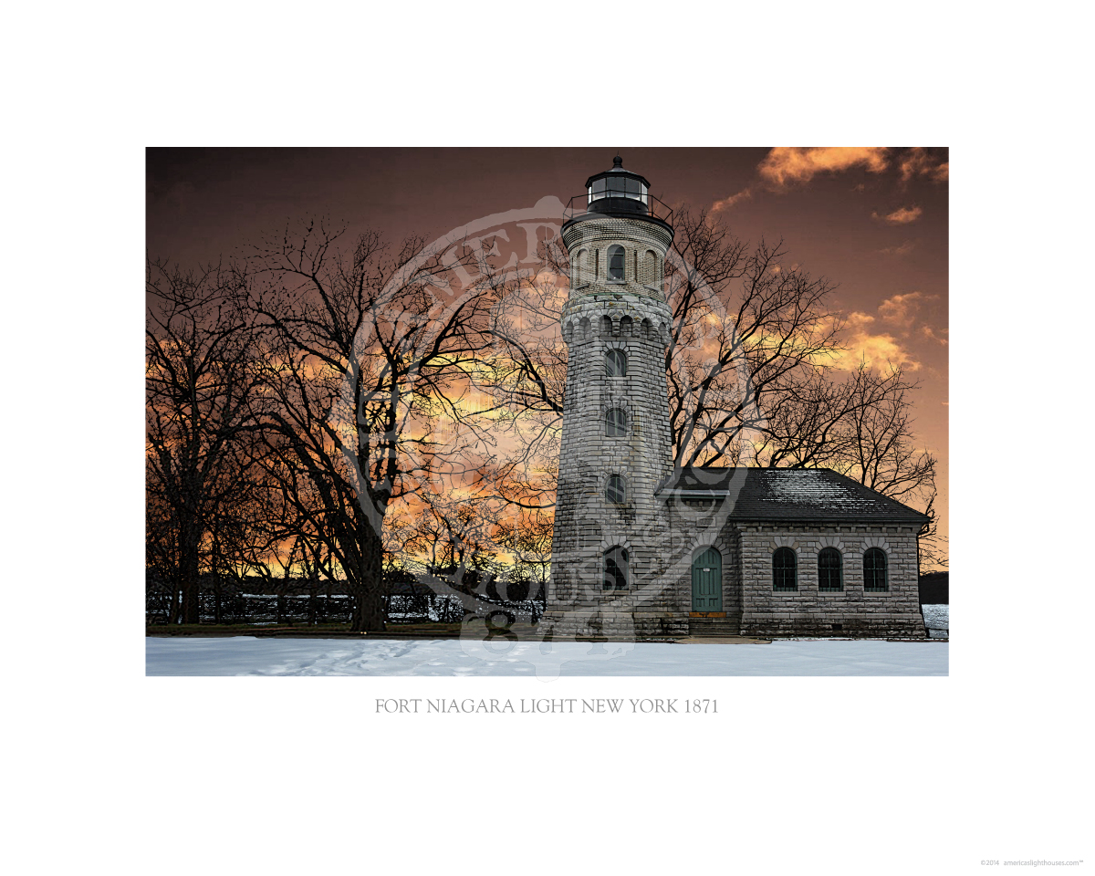 Fort Niagara Light New York 1871