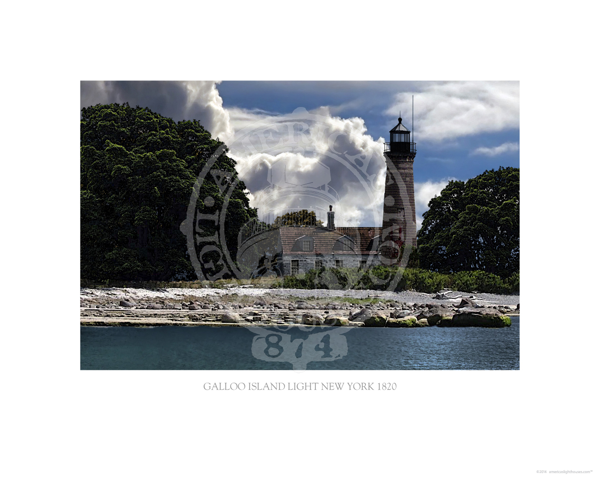 Galloo Island Light New York 1820
