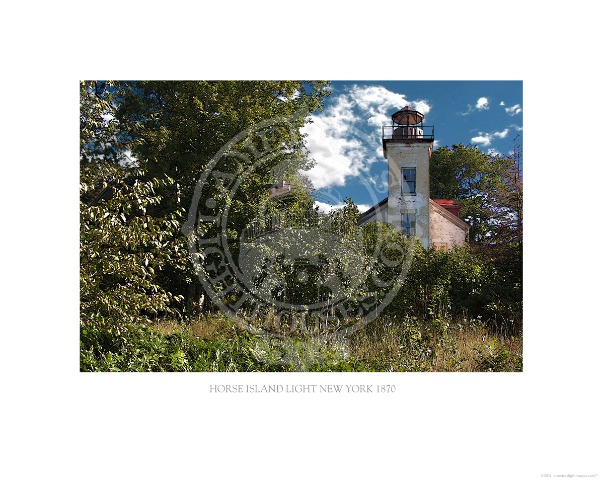 Horse Island Light New York 1870