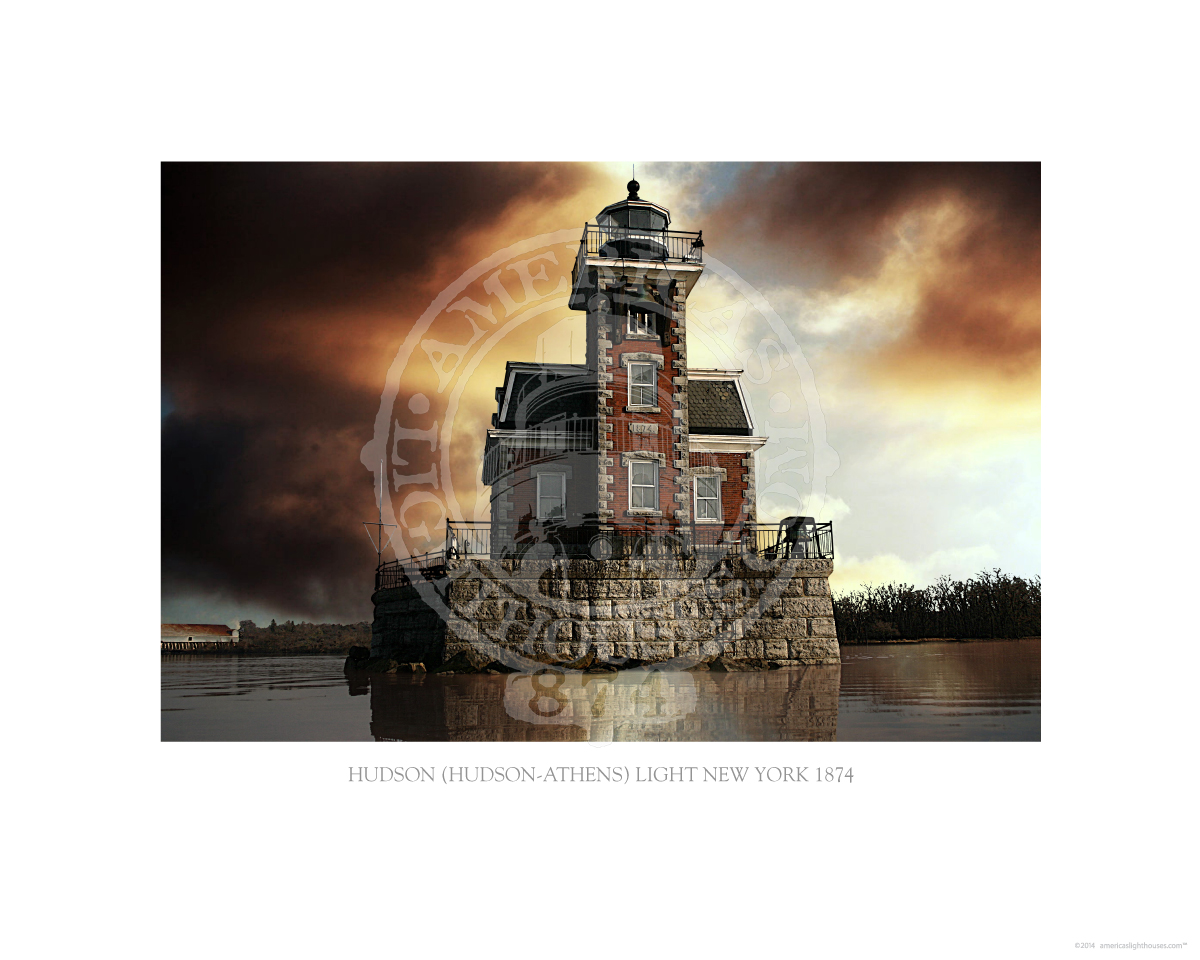 Hudson Hudson Athens Light New York 1874