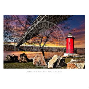 Jeffreys Hook Light New York 1921