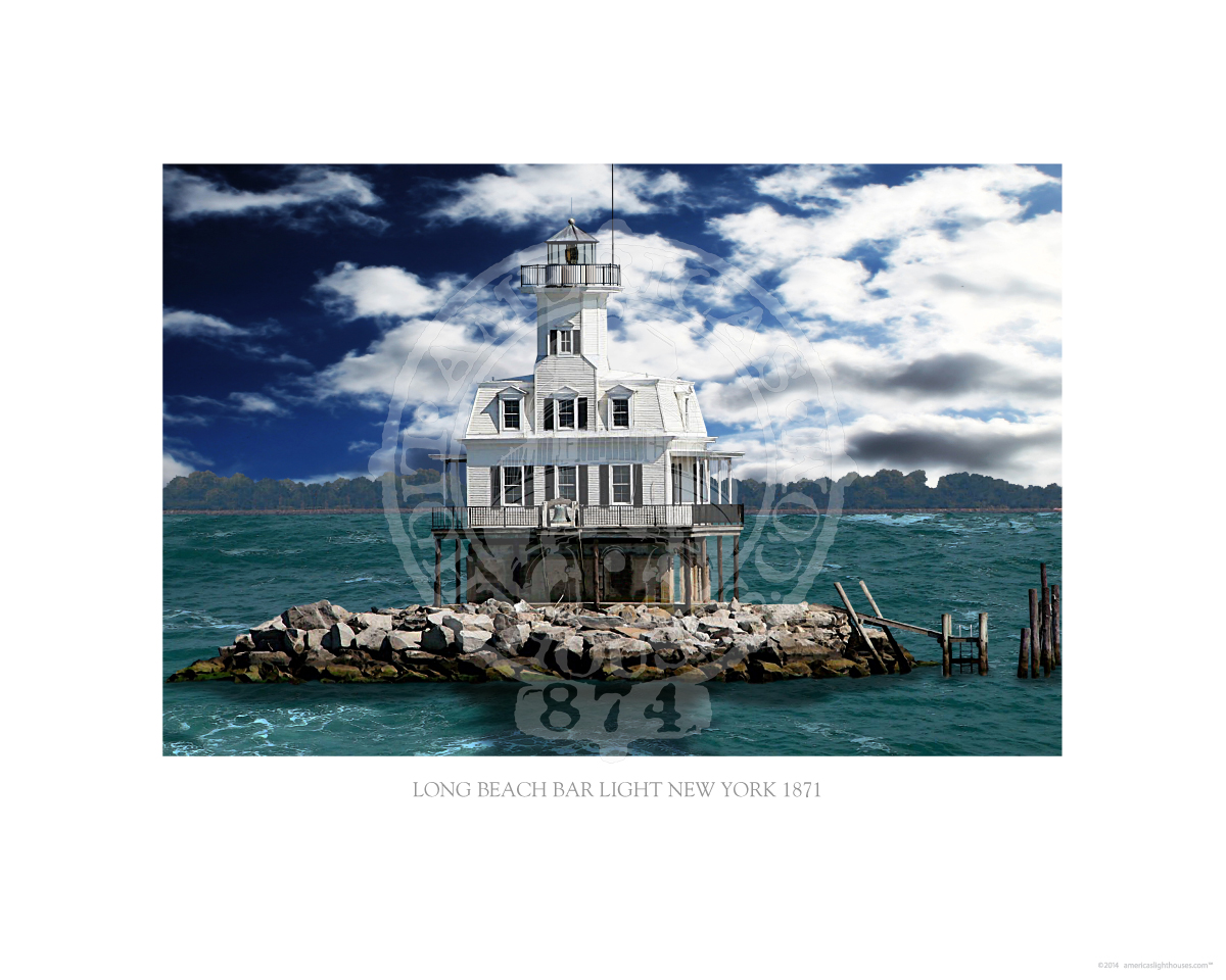 Long Beach Bar Light New York 1871