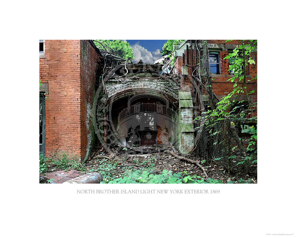 North Brother Island Light Exterior New York 1869