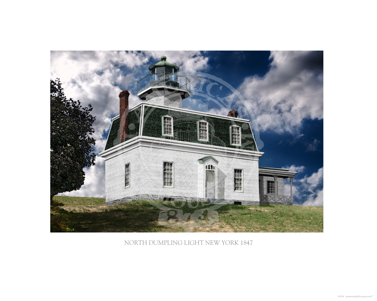 North Dumpling Light New York 1847