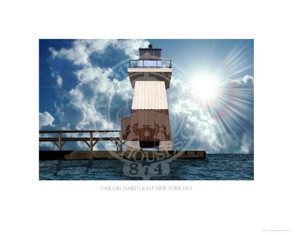 Oak Orchard Light New York 1871