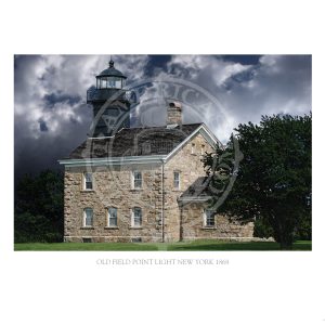 Old Field Point Light New York 1868