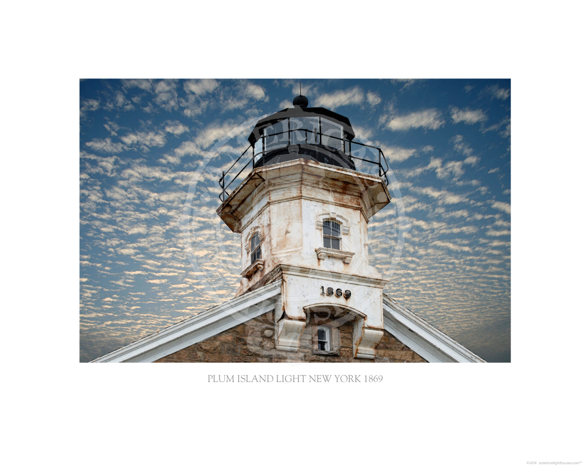 Plum Island Light New York 1869