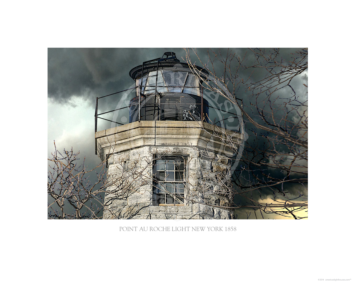 Point Au Roche Light New York 1858
