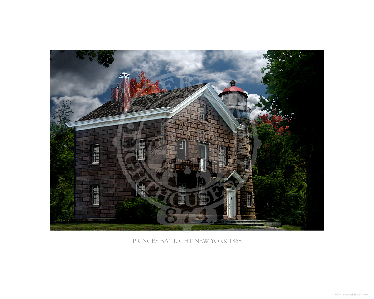 Princes Bay Light New York 1868