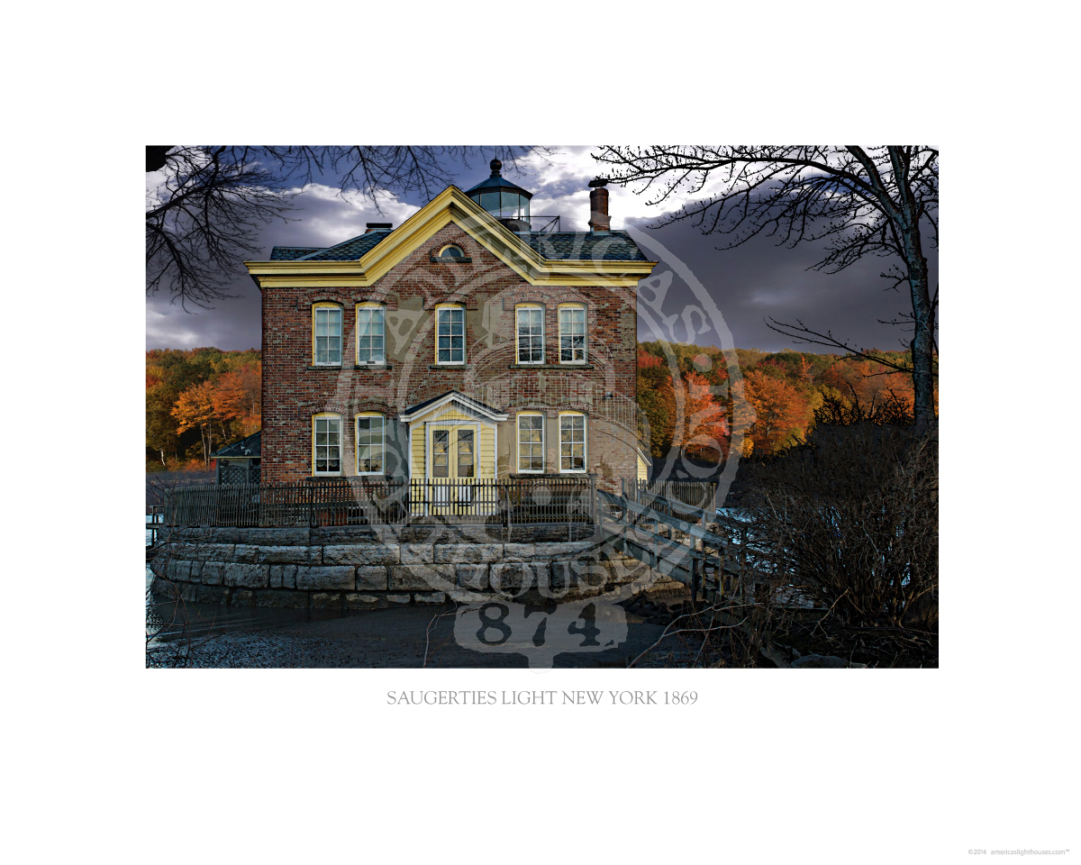 Saugerties Light New York 1869