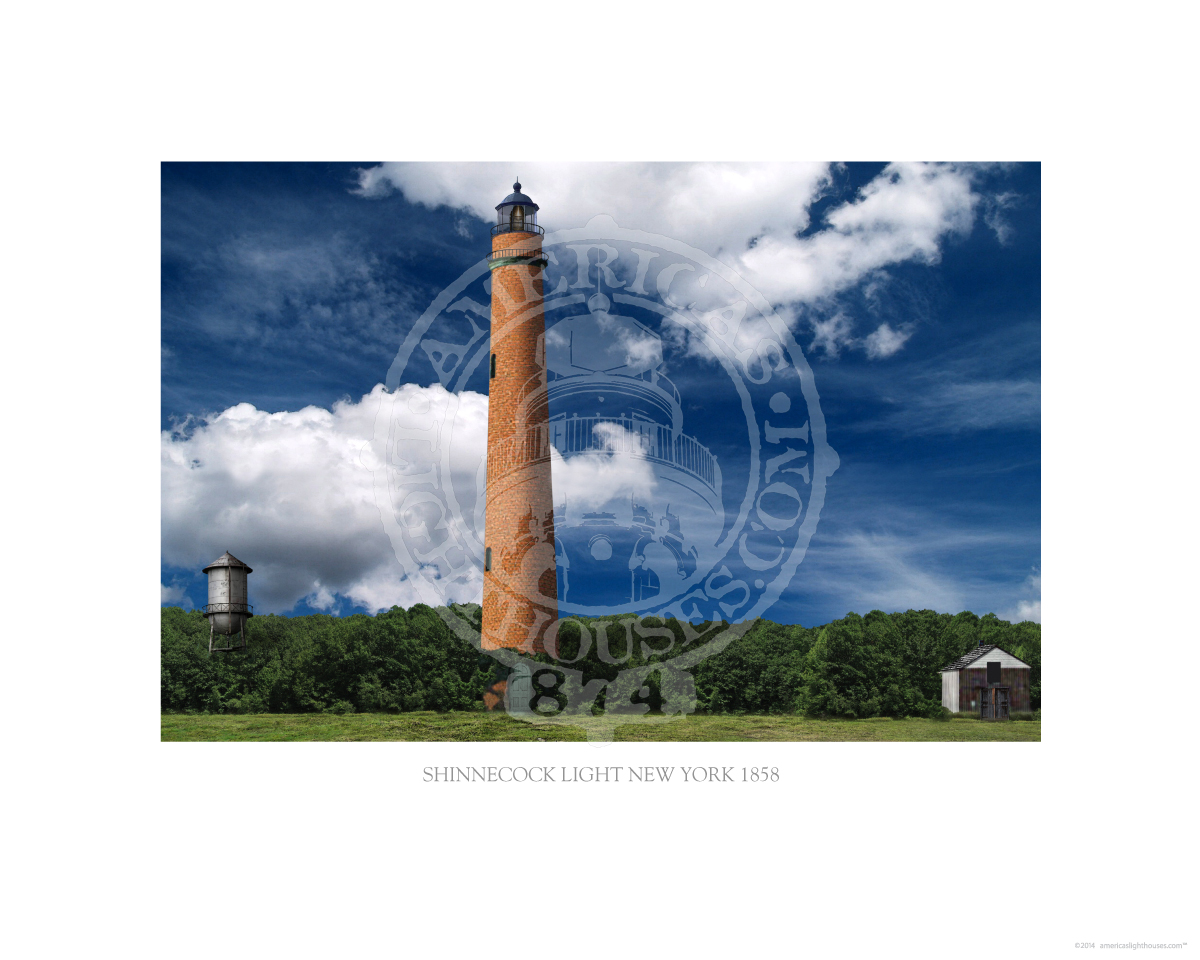 Shinnecock Light New York 1858