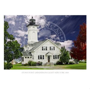 Stony Point Henderson Light New York 1869
